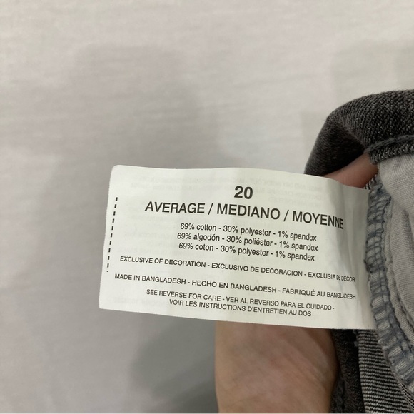 New Gloria Vanderbilt Gray Classic Straight Leg High Rise Jeans size 20 - Picture 5 of 10